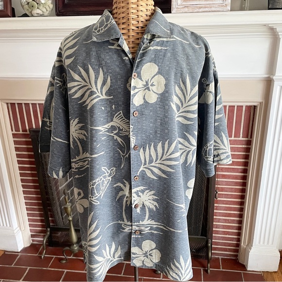 Tommy Bahama silk button Hawaiian shirt L - Picture 2 of 7